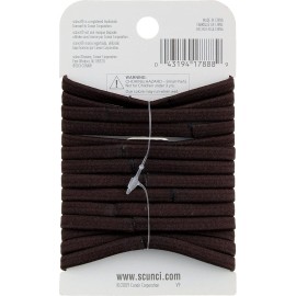 Scunci No-Damage Comfortable Black Hair Ties, Flat Design All-Day Hold, 14-Pieces per Pack (3-Packs) Scunci No-Damage Comfortable Black Hair Ties, Flat Design All-Day Hold, 14-Pieces per Pack (3-Packs)