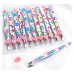JEWEL TOOL (12 Pack) 3.5 (8.89 cm) Straight Tip Salon Tweezers | Floral Designs: Roses & Daisies | Quality Stainless Steel | Textured Grip | Ideal for Eyebrows & Facial Hair