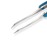 Dritz 818 Soft Grip Tweezers, 4 inches, Silver
