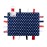 Baby Sensory, Security & Teething Closed Ribbon Tag Lovey Blanket with Minky Dot Fabric: 14X18 (American Flag)
