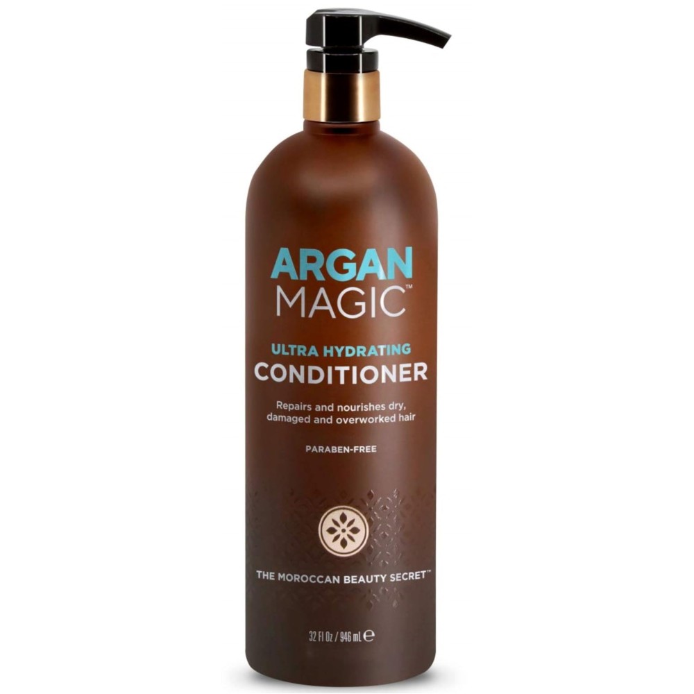 Argan Magic Ultra Hydrating Conditioner | Repairs and Protects Hair | Improves Hair Health | Safe for Color and Chemically Treated Hair | Made in USA, Paraben Free (32 oz)