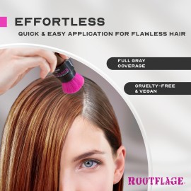 Rootflage Root Touch Up Hair Powder - Temporary Hair Color, Gray Coverage, Root Concealer, Thinning Hair Filler, Dry Shampoo, Eyebrow Filler (07 Medium Brown) .31 oz Rootflage Root Touch Up Hair Powder - Temporary Hair Color, Gray Coverage, Root Concealer, Thinning Hair Filler, Dry Shampoo, Eyebrow Filler (07 Medium Brown) .31 oz