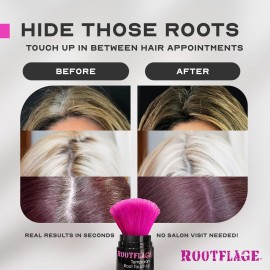 Rootflage Root Touch Up Hair Powder - Temporary Hair Color, Gray Coverage, Root Concealer, Thinning Hair Filler, Dry Shampoo, Eyebrow Filler (07 Medium Brown) .31 oz Rootflage Root Touch Up Hair Powder - Temporary Hair Color, Gray Coverage, Root Concealer, Thinning Hair Filler, Dry Shampoo, Eyebrow Filler (07 Medium Brown) .31 oz