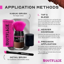 Rootflage Root Touch Up Hair Powder - Temporary Hair Color, Gray Coverage, Root Concealer, Thinning Hair Filler, Dry Shampoo, Eyebrow Filler (07 Medium Brown) .31 oz Rootflage Root Touch Up Hair Powder - Temporary Hair Color, Gray Coverage, Root Concealer, Thinning Hair Filler, Dry Shampoo, Eyebrow Filler (07 Medium Brown) .31 oz
