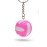 Tandem Sport Volleyball Key Chain - Mini Volleyball On Key Ring - Pink and White Volleyball Keychain for Backpacks, Gym Bags, Purses - Volleyball Themed Party Supplies - Gift for Volleyball Players