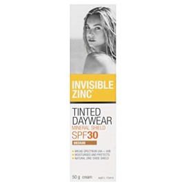 Invisible Zinc Tinted Daywear (Medium) SPF 30+ UVA-UVB 50g Invisible Zinc Tinted Daywear (Medium) SPF 30+ UVA-UVB 50g