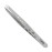 Rubis Hole Pattern Classic Stainless Steel Slanted Tweezers For Precise Eyebrows and Hair Removal, The Elegance Collection, 1K111,Silver,Rubis Switzerland Swiss Made World Renowned Precision