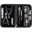3 Swords Germany - brand quality 10 piece manicure pedicure grooming kit set for professional finger & toe nail care scissors clipper fashion leather case in gift box, Made by 3 Swords (00286)
