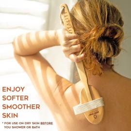 Dry Brushing Body Brush Set by Zen Me - Natural Exfoliation Kit with Premium Boar Bristle Brush, Shower Gloves, Konjac Facial Sponge & Foot File - for Lymphatic Drainage - Great Gift Set Dry Brushing Body Brush Set by Zen Me - Natural Exfoliation Kit with Premium Boar Bristle Brush, Shower Gloves, Konjac Facial Sponge & Foot File - for Lymphatic Drainage - Great Gift Set