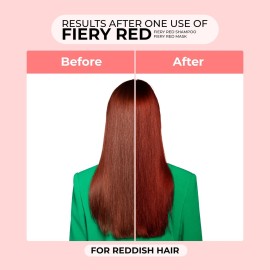 naissant Deep Red Hair Toning Shampoo| Color Depositing | Refresh & Neutralize Brassy Tones | Paraben, Ammonia & Sulfate Free | Pro-Vitamin B5, Olive Oil & Honey (Rojo Fuego) 10.1 Fl Oz