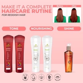 naissant Deep Red Hair Toning Shampoo| Color Depositing | Refresh & Neutralize Brassy Tones | Paraben, Ammonia & Sulfate Free | Pro-Vitamin B5, Olive Oil & Honey (Rojo Fuego) 10.1 Fl Oz