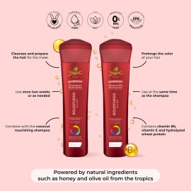 naissant Deep Red Hair Toning Shampoo| Color Depositing | Refresh & Neutralize Brassy Tones | Paraben, Ammonia & Sulfate Free | Pro-Vitamin B5, Olive Oil & Honey (Rojo Fuego) 10.1 Fl Oz
