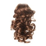 Onedor 12 Synthetic Fiber Natural Textured Curly Ponytail Clip In/On Hair Extension Hairpiece (27 - Strawberry Blonde)