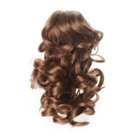 Onedor 12 Synthetic Fiber Natural Textured Curly Ponytail Clip In/On Hair Extension Hairpiece (27 - Strawberry Blonde)