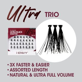 iEnvy Kiss Trio Lashes Adhesive, Medium, Ultra Black