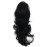 Onedor 15 Synthetic Fiber Curly Ponytail Hair Extension hairpiece with Clip-in Jaw Clips, Dual-Use Hair Extensions (1-Black)