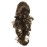 Onedor 15 Synthetic Fiber Curly Ponytail Hair Extension hairpiece with Clip-in Jaw Clips, Dual-Use Hair Extensions (12-Light Brown)
