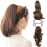 Onedor 15 Synthetic Fiber Curly Ponytail Hair Extension hairpiece with Clip-in Jaw Clips, Dual-Use Hair Extensions (33A)