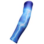 Sports Farm NEW! - Royal Light Blue Lightning Moisture Wicking Compression Arm Sleeve (Youth Medium)