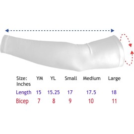 Sports Farm NEW! - Royal Light Blue Lightning Moisture Wicking Compression Arm Sleeve (Youth Medium)