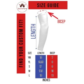 Sports Farm NEW! - Royal Light Blue Lightning Moisture Wicking Compression Arm Sleeve (Youth Medium)