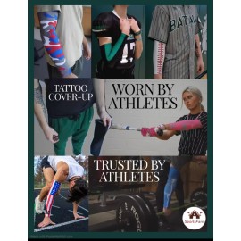 Sports Farm NEW! - Royal Light Blue Lightning Moisture Wicking Compression Arm Sleeve (Youth Medium)