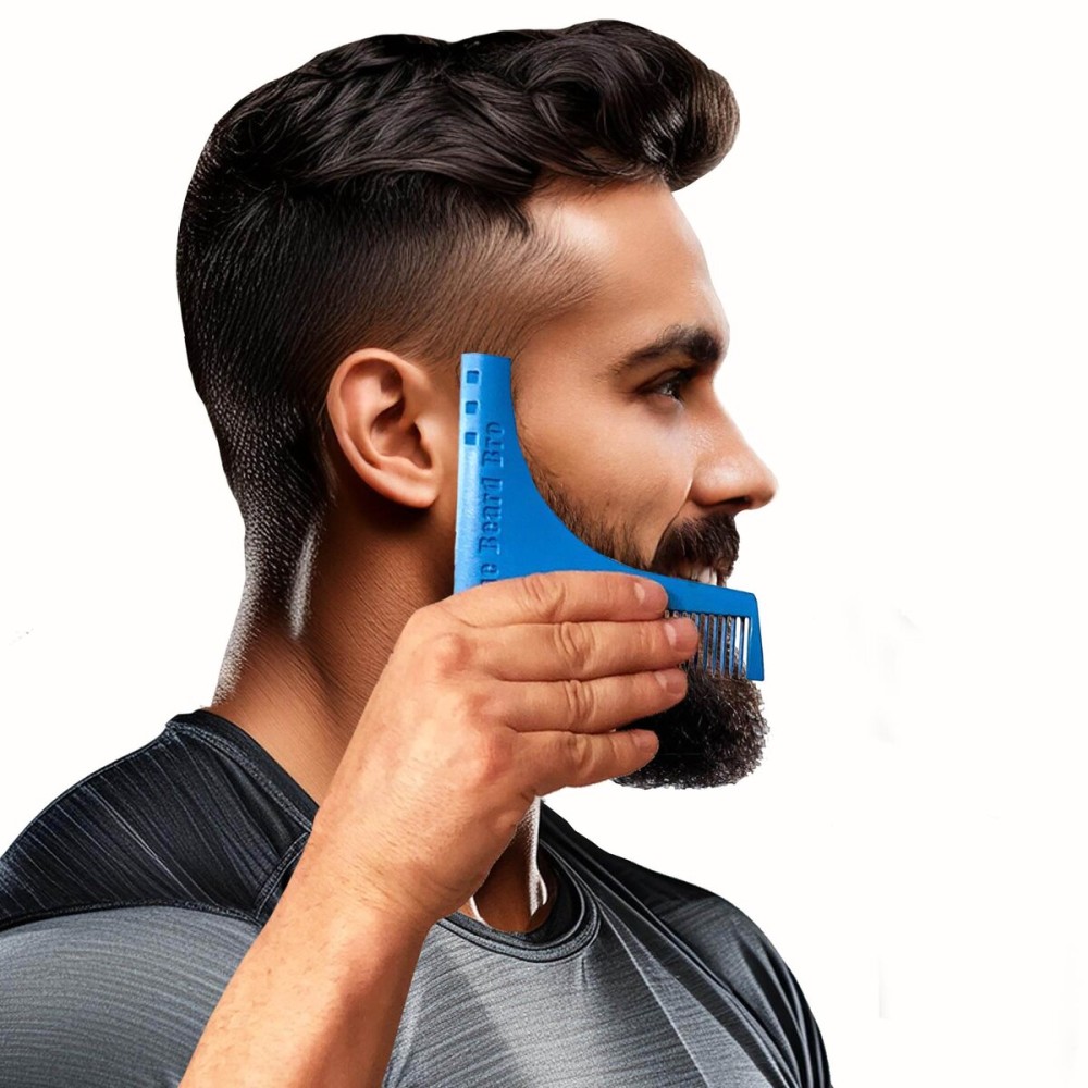 The Beard Bro- 7 Tools in 1 Professional Beard Shaping Tool For Perfect Lines and Symmetry- THE FIRST & ORIGINAL The Beard Bro- 7 Tools in 1 Professional Beard Shaping Tool For Perfect Lines and Symmetry- THE FIRST & ORIGINAL