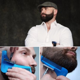 The Beard Bro- 7 Tools in 1 Professional Beard Shaping Tool For Perfect Lines and Symmetry- THE FIRST & ORIGINAL The Beard Bro- 7 Tools in 1 Professional Beard Shaping Tool For Perfect Lines and Symmetry- THE FIRST & ORIGINAL