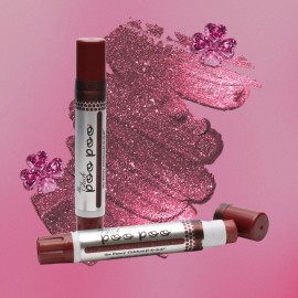 Simone ChickenBone 100% Natural Moisturizing Lip Gloss, La Chick Poo Poo Lip Shimmer with Mineral Coloring, Mauve
