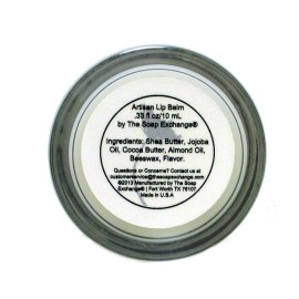 The Soap Exchange Lip Balm - Cherry Flavor - Hand Crafted .33 fl oz / 10 ml Natural Lip Care, Artisan Lip Treatment, Nourish, Hydrate, & Protect. Made in the USA.
