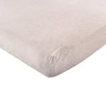 Hudson Baby Unisex Baby Cotton Fitted Crib Sheet, Oatmeal Heather, One Size