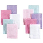Little Treasure Unisex Baby Rayon from Bamboo Luxurious Washcloths, Pink Lilac 10-Pack, One Size