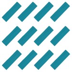 Kenz Laurenz Soft and Stretchy Elastic Cotton Headbands, Pack of 12, Teal