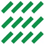 Kenz Laurenz Soft and Stretchy Elastic Cotton Headbands, Pack of 12, Green