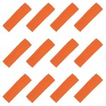 Kenz Laurenz Soft and Stretchy Elastic Cotton Headbands, Pack of 12, Orange