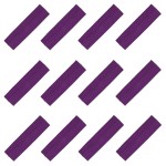 Kenz Laurenz Soft and Stretchy Elastic Cotton Headbands, Pack of 12, Purple