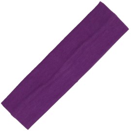Kenz Laurenz Soft and Stretchy Elastic Cotton Headbands, Pack of 12, Purple Kenz Laurenz Soft and Stretchy Elastic Cotton Headbands, Pack of 12, Purple