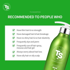 Premium TS Hair Loss Prevention Shampoo 500ml(16.9oz) + 100ml(4.23oz), Made in Korea by TS Shampoo Premium TS Hair Loss Prevention Shampoo 500ml(16.9oz) + 100ml(4.23oz), Made in Korea by TS Shampoo