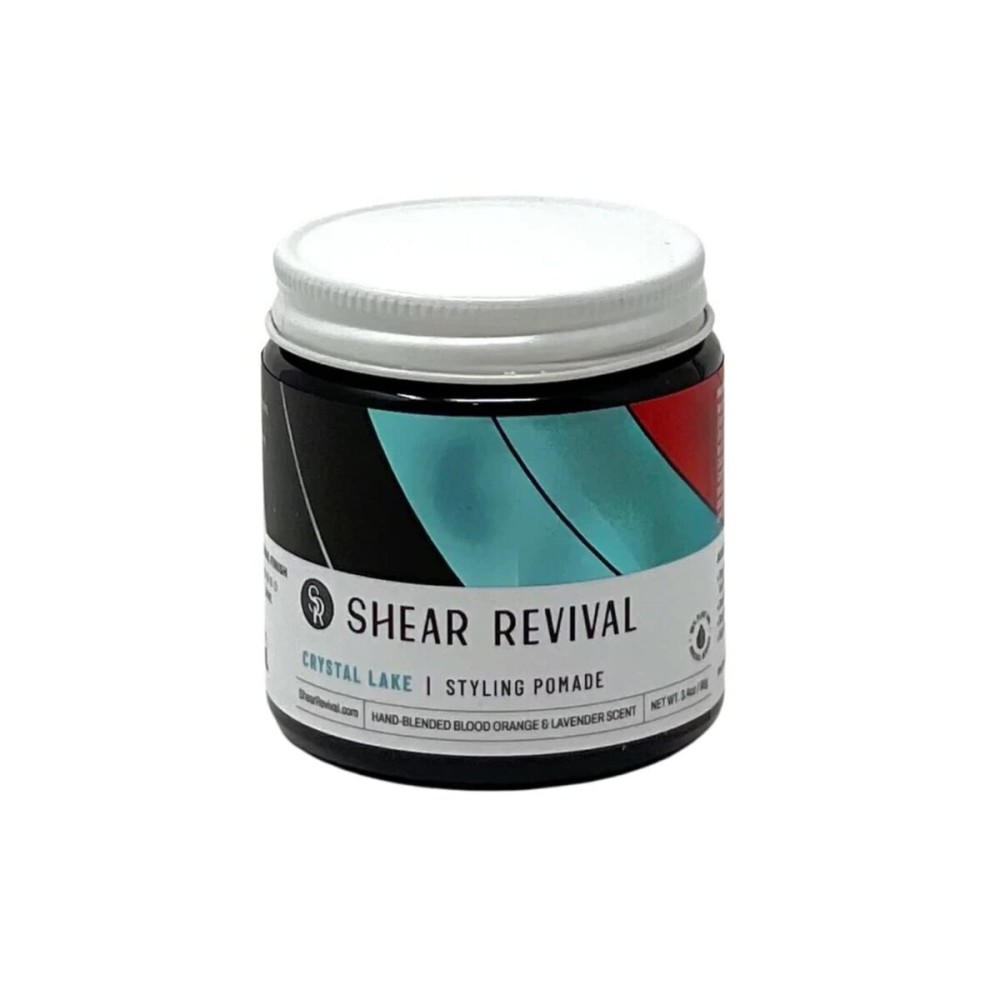 Shear Revival Crystal Lake Cream Pomade | Men\'s Hair Styling Medium Hold | Natural Finish Infused with Aloe Leaf Juice, Carnauba Wax, Mango Butter, Deeply Conditions Hair & Scalp & Hydrates 3.4oz Shear Revival Crystal Lake Cream Pomade | Men\'s Hair Styling Medium Hold | Natural Finish Infused with Aloe Leaf Juice, Carnauba Wax, Mango Butter, Deeply Conditions Hair & Scalp & Hydrates 3.4oz