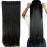 S-noilite Elegant 30(76cm) Longest Straight Natural Black 3/4 Full Head One Piece 5 Clips Clip in Hair Extensions