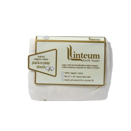 Linteum Textile Premium Jersey Knit Baby Crib Fitted Sheet, 100% Cotton (1, Beige)