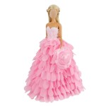 BARWA Princess Evening Party Clothes Wears Dress with Hat Outfit Set for 11.5 inch Doll