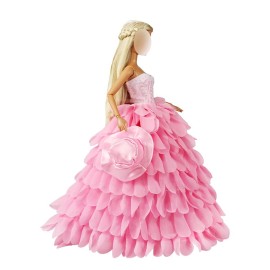 BARWA Princess Evening Party Clothes Wears Dress with Hat Outfit Set for 11.5 inch Doll