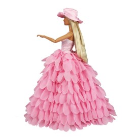 BARWA Princess Evening Party Clothes Wears Dress with Hat Outfit Set for 11.5 inch Doll