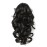 Onedor 12 Synthetic Fiber Natural Textured Curly Ponytail Clip In/On Hair Extension Hairpiece (2 - Darkest Brown)