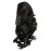 Onedor 12 Synthetic Fiber Natural Textured Curly Ponytail Clip In/On Hair Extension Hairpiece (2 - Darkest Brown)