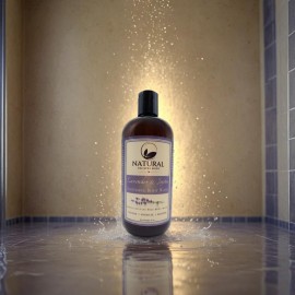 Natural Escapes Lavender & Jojoba Soothing Body Wash | Calming Sulfate-Free Shower Gel for Soft, Hydrated & Healthy Skin | Moisturizing & Gentle for Normal & Sensitive Skin | 16 oz