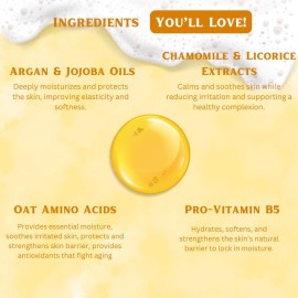 Orange & Argan Hydrating Body Wash, Natural Sulfate-Free Shower Gel for Soft, Hydrated & Healthy Skin, Gentle Moisturizing Cruelty Free 16 oz