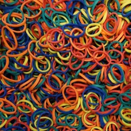 Amelia Beauty | 500 Count 1/2 Rubber Bands | Premium US Made Rubber Hair Ties | Ideal for Ponytails, Braids & Beards | Strong All Day Hold | Convenient Re-closable Container | Rainbow Mix Amelia Beauty | 500 Count 1/2 Rubber Bands | Premium US Made Rubber Hair Ties | Ideal for Ponytails, Braids & Beards | Strong All Day Hold | Convenient Re-closable Container | Rainbow Mix