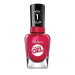 Sally Hansen Miracle Gel Salon Quality Nail Polish | Gel-Like Formula, Two-Step System, No UV Light Needed, Long Lasting | Opaque, Glossy | 555 Bordeaux Glow | Wine Red Nail Color